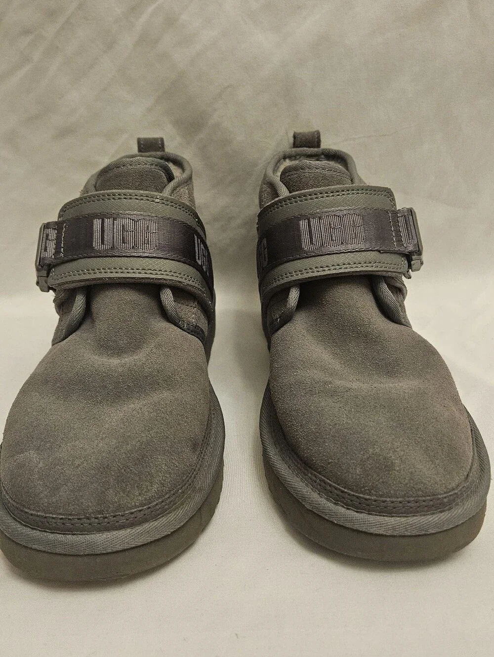 UGG Neumel Snapback Suede Boots Mens 10 Grey 1118570 Winter Outdoor